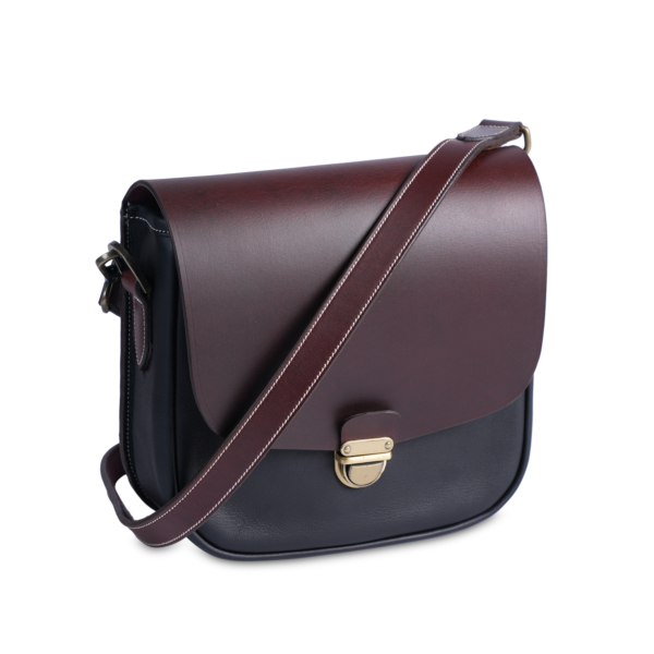 CARBERRY VINTAGE SLING BAG TILT BLACK/ CHESTNUT