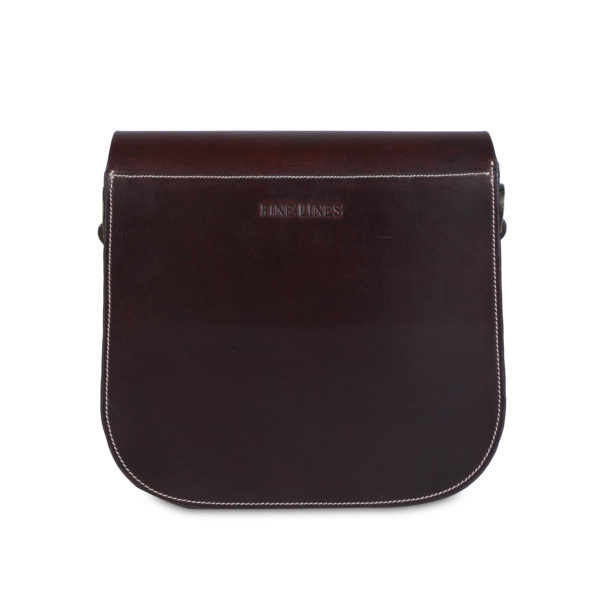 CARBERRY VINTAGE SLING BAG BACK BLACK/ CHESTNUT