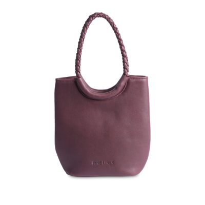 NEITH HANDBAG FRONT BURGUNDY
