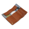 PETROVA PENCIL POUCHES INSIDE COGNAC