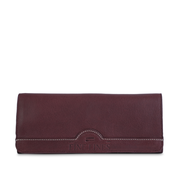 PETROVA PENCIL POUCHES FRONT BURGUNDY