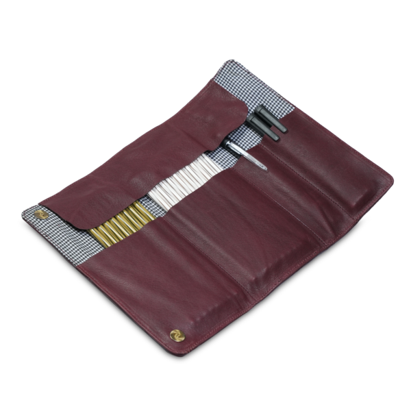 PETROVA PENCIL POUCHES INSIDE BURGUNDY