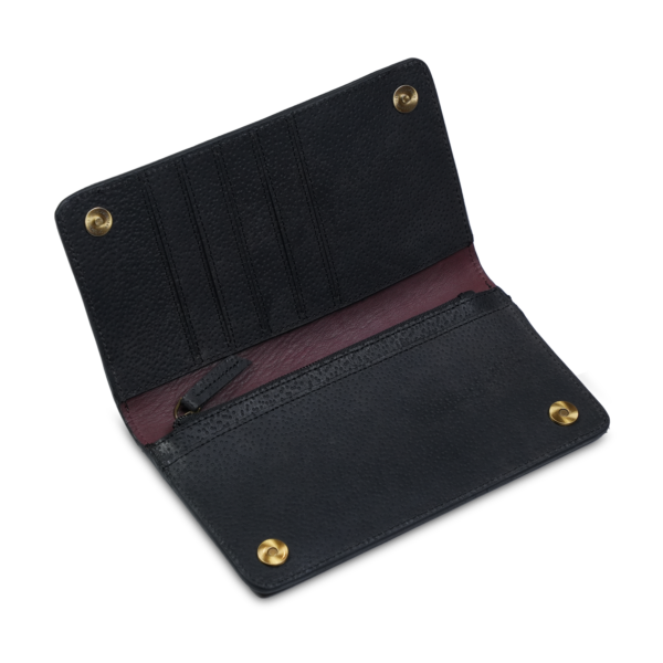 TAFNI WALLET INSIDE BLACK/ CHESTNUT