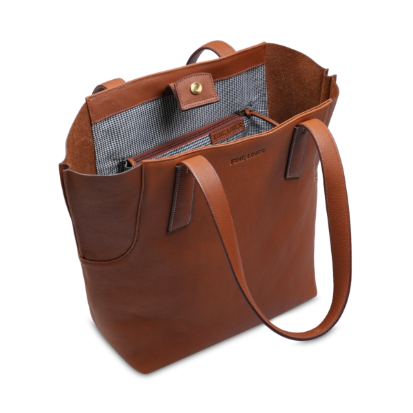 SIENNA TOTE BAG INSIDE COGNAC