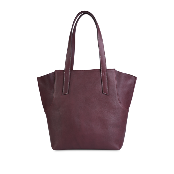 SIENNA TOTE BAG BACK BURGUNDY