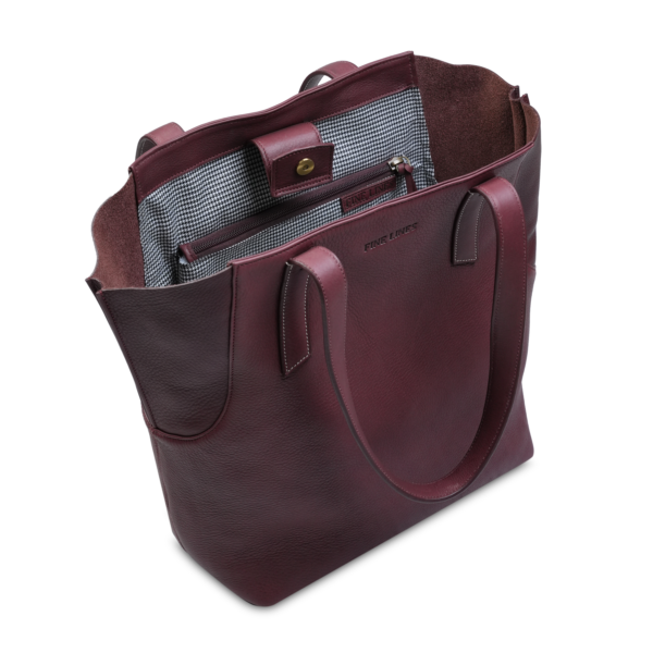 SIENNA TOTE BAG INSIDE BURGUNDY