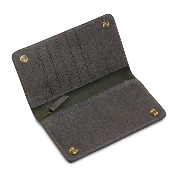 TAFNI WALLET INSIDE GREY/ OLIVE