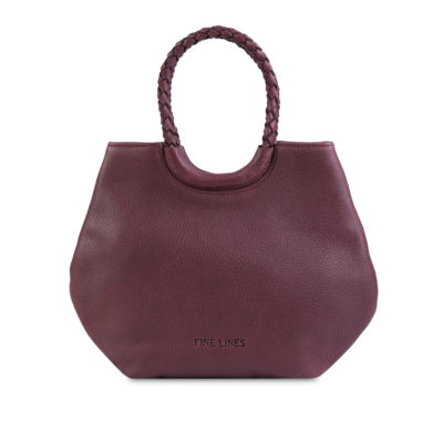 TEFNUT HANDBAG FRONT BURGUNDY